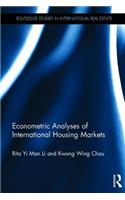 Econometric Analyses of International Housing Markets