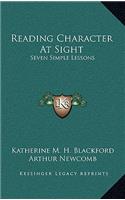 Reading Character at Sight