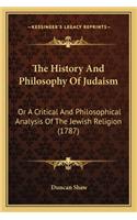 The History And Philosophy Of Judaism