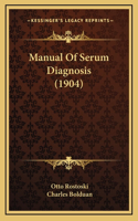 Manual of Serum Diagnosis (1904)