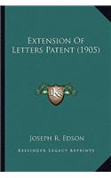 Extension Of Letters Patent (1905)