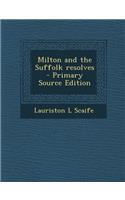 Milton and the Suffolk Resolves