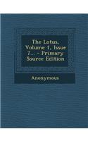 The Lotus, Volume 1, Issue 7...: (English)