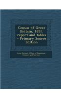Census of Great Britain, 1851. Report and Tables - Primary Source Edition