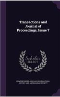 Transactions and Journal of Proceedings, Issue 7