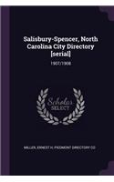 Salisbury-Spencer, North Carolina City Directory [serial]