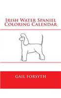 Irish Water Spaniel Coloring Calendar