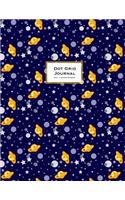 Dotted Notebook 8.5 x 11 - Dot Grid Journal - Celestial: Blue & Orange Saturn Soft Cover, Extra Large(Dotted Notebooks)