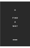 find a way