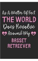 As A Matter Of Fact The World Does Revolve Around My Basset Retriever: Lined Journal, 120 Pages, 6 x 9, Funny Basset Retriever Gift Idea, Black Matte Finish (As A Matter Of Fact The World Does Revolve Around My Basset R