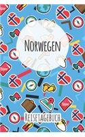 Norwegen Reisetagebuch: A5 Reise Journal I Notizbuch I Urlaubs Planer I Road trip Planer I Travel notebook I 6X9 Pocket journal I Geschenk für Backpacker