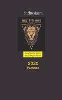 Leo Planner 2020 Zodiacs: Yearly, Monthly, Weekly, Daily and Hourly Planner size 8.5 Inch x 11 Inch