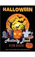 Halloween Activity Book for Kids Ages 4-8