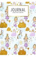 Journal Lined Notebook: Unicorn Kids - Blank Lined Journal - Gratitude Journal - 6" x 9" 100 Pg -Motivational Quotes - Self-Care - Diary - Gift