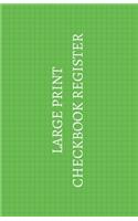 Large Print Checkbook Register