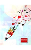 Music Composition Sheet Music Notebook