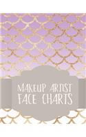 Makeup Artist Face Charts: Notebook for Face Painting and Makeup Artists