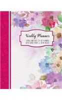 Weekly Planner: Simple and Easy to Use Planner With Large Print (8X10 Inches)