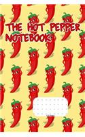 The Hot Pepper Notebook: Dot Grid Bullet Journal - 6 X 9(15.24 X 22.86 CM) - 110 Pages