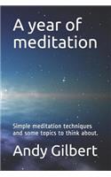 A Year of Meditation