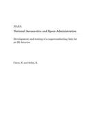 Development and Testing of a Superconducting Link for an IR Detector