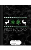 Feliz Navidad Composition Notebook: College Ruled 93/4 X 71/2 100 Sheets 200 Pages for Writing