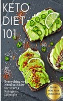 Keto Diet 101: Everything you Need to Know for Start a Ketogenic Lifestyle. 28-Day Meal Plan Challange