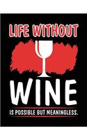 Life Without Wine Is Possible But Meaningless.