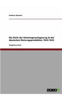 Die Rolle der Untertageverlagerung in der deutschen Rüstungsproduktion 1943-1945: (German)