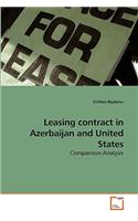 Leasing contract in Azerbaijan and United States