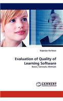 Evaluation of Quality of Learning Software