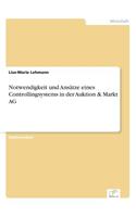 Notwendigkeit und Ansätze eines Controllingsystems in der Auktion & Markt AG