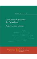 Zur Wissenschaftstheorie der Farblehre