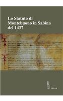 Lo Statuto Di Montebuono in Sabina del 1437