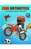 Cool Motorcycle Coloring Book for Boys
