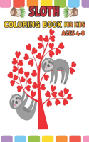 sloth coloring book for kids ages 4-8