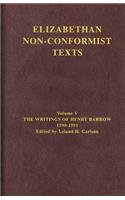 The Writings of Henry Barrow, 1590-91