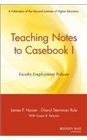 Teaching Notes to Casebook I