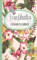 Home education lesson planner: A simple lesson planner journal for home educating parents and providers - Forest and fern cover art design