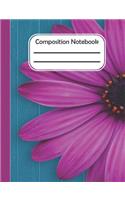 Composition Notebook: Flower Design School Composition Blank Lined Notebook For Kids And Teens Students/Home Work Notebook/School Subject Notebooks