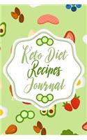 Keto Diet Recipes Journal: Keto Diet Planner Journal, Meal Tracker Notebook for Weight Loss, 12 Week Daily Log Book, 90-Day Diet & Nutrition Diary