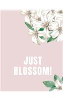 JUST BLOSSOM! Creative Art Notebook: Flower romantic edition - college ruled journal / diary. Large: 8.5 x 11 inches (4 of 5)