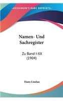 Namen- Und Sachregister