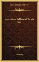 Appendix Artis Dionysii Thracis (1881)