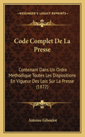 Code Complet De La Presse