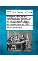 A treatise on statute law