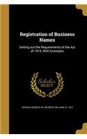 Registration of Business Names
