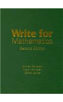 Write for Mathematics