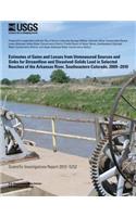 Estimates of Gains and Losses from Unmeasured Sources and Sinks for Streamflow and Dissolved-Solids Load in Selected Reaches of the Arkansas River, Southeastern Colorado, 2009?2010
