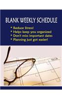 Blank Weekly Schedule